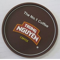 Rounded Anti-Skidding PVC Coffee Coaster